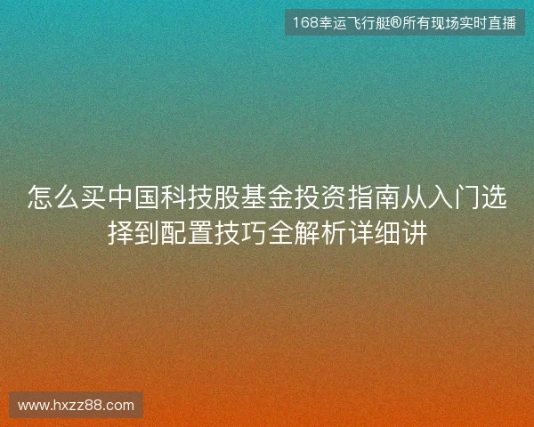 怎么买中国科技股基金投资指南从入门选择到配置技巧全解析详细讲 怎么买中国科技股基金投资指南从入门选择到配置技巧全解析详细讲